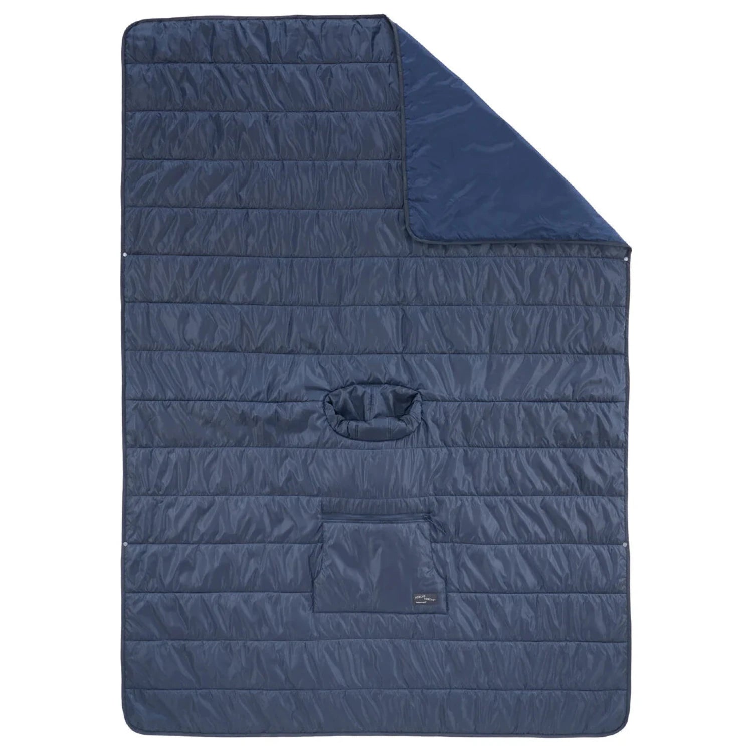 Thermarest Honcho Poncho™ in outerspace, unsnapped open view
