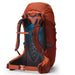 Gregory Youth Wander 50L Backpacking Bag in redrock, back view