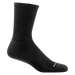 Darn Tough Men's The Standard Crew Cushioned Lightweight Lifestyle Socks in black, side view