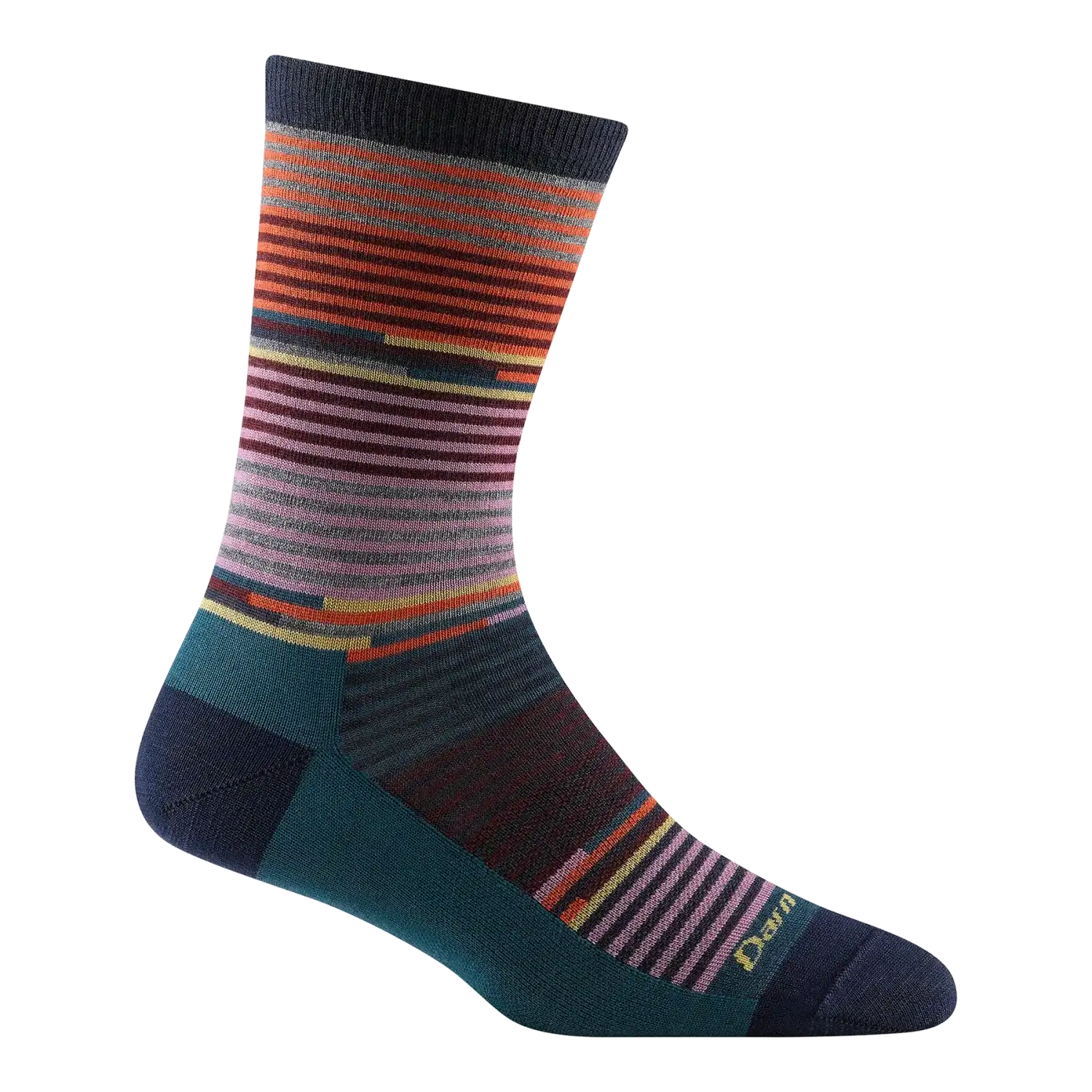 Darn Tough Women's Pixie Crew Lightweight Lifestyle Socks in navy, side view