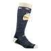 Darn Tough Kid's Polar Bear Over-the-Calf Midweight Ski & Snowboard Socks in blue