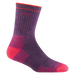 Darn Tough Women's Hiker Midweight Micro Crew in plum heather, side view
