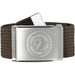Fjall Raven 1960 Logo Belt in dark olive, front view