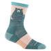 Women's Bear Town Micro Crew Lightweight Hiking Socks in quartz, side view