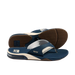Reef Men's Fanning Sandal in navy/oat, pair sole view