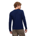 PrAna Men's Everyday Long Sleeve Tee in capulet blue, on model back view