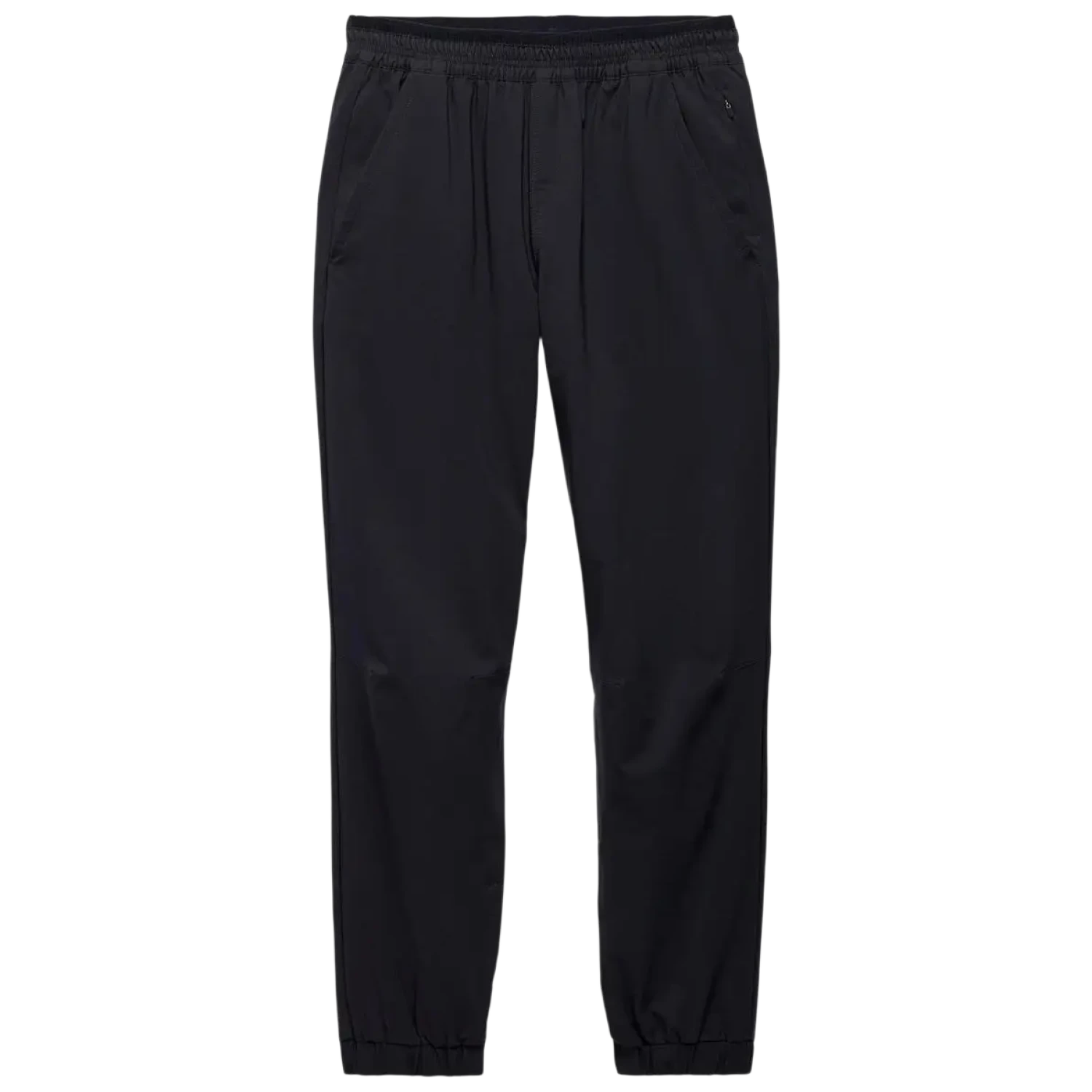 PrAna Women's Wonderland Rocks E-Waist Jogger in black, flat front view