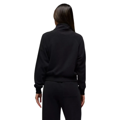 Prana Women's Cozy Up Full Zip in black, on model back view