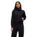 Prana Women's Cozy Up Full Zip in black, on model front view