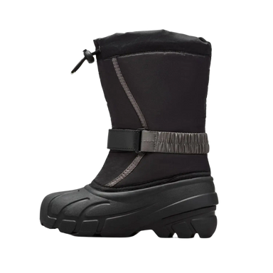 Sorel Kid's Flurry Boot in black & ty grey, inside view