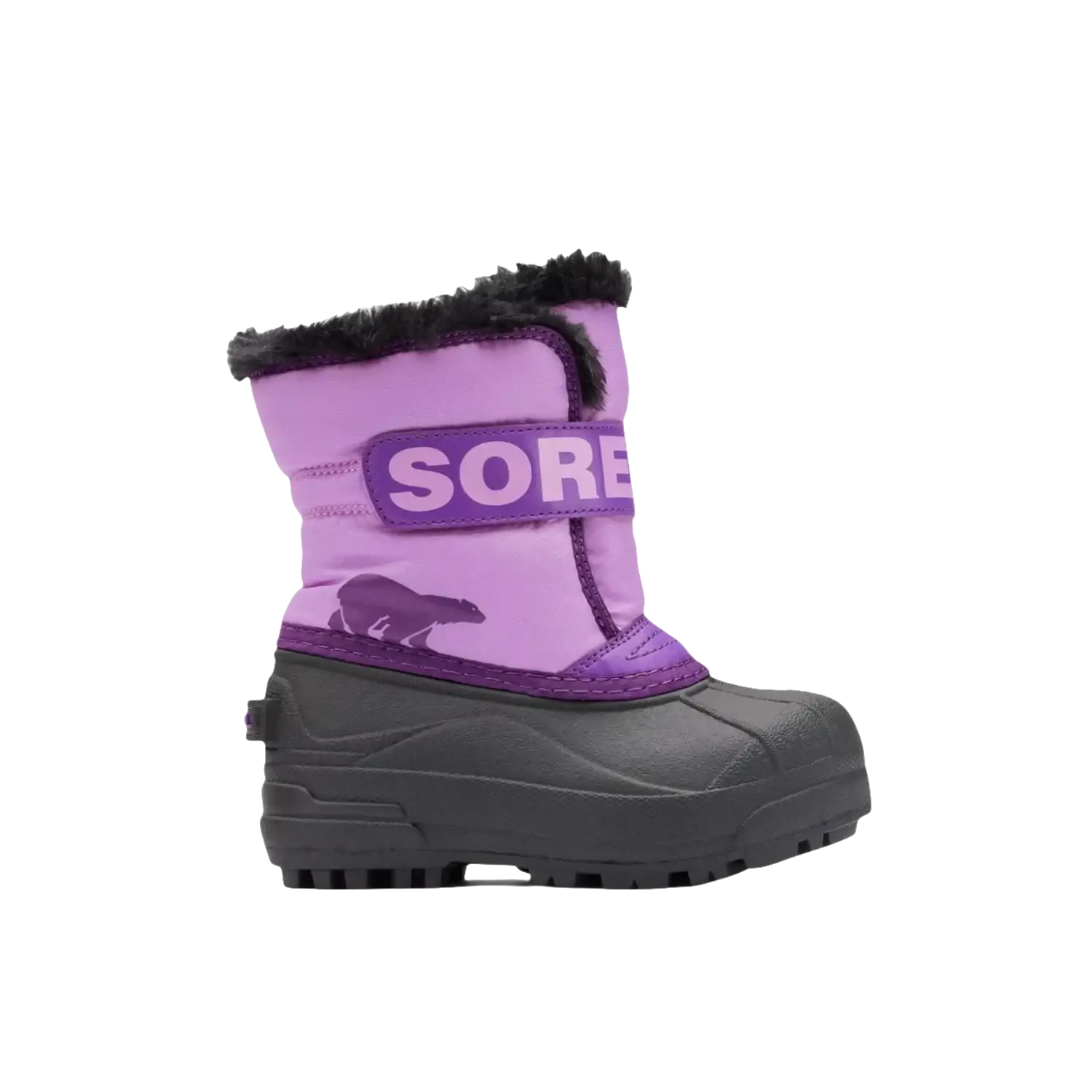Sorel Kid's Snow Commander™ Boot in gumdrop, side view