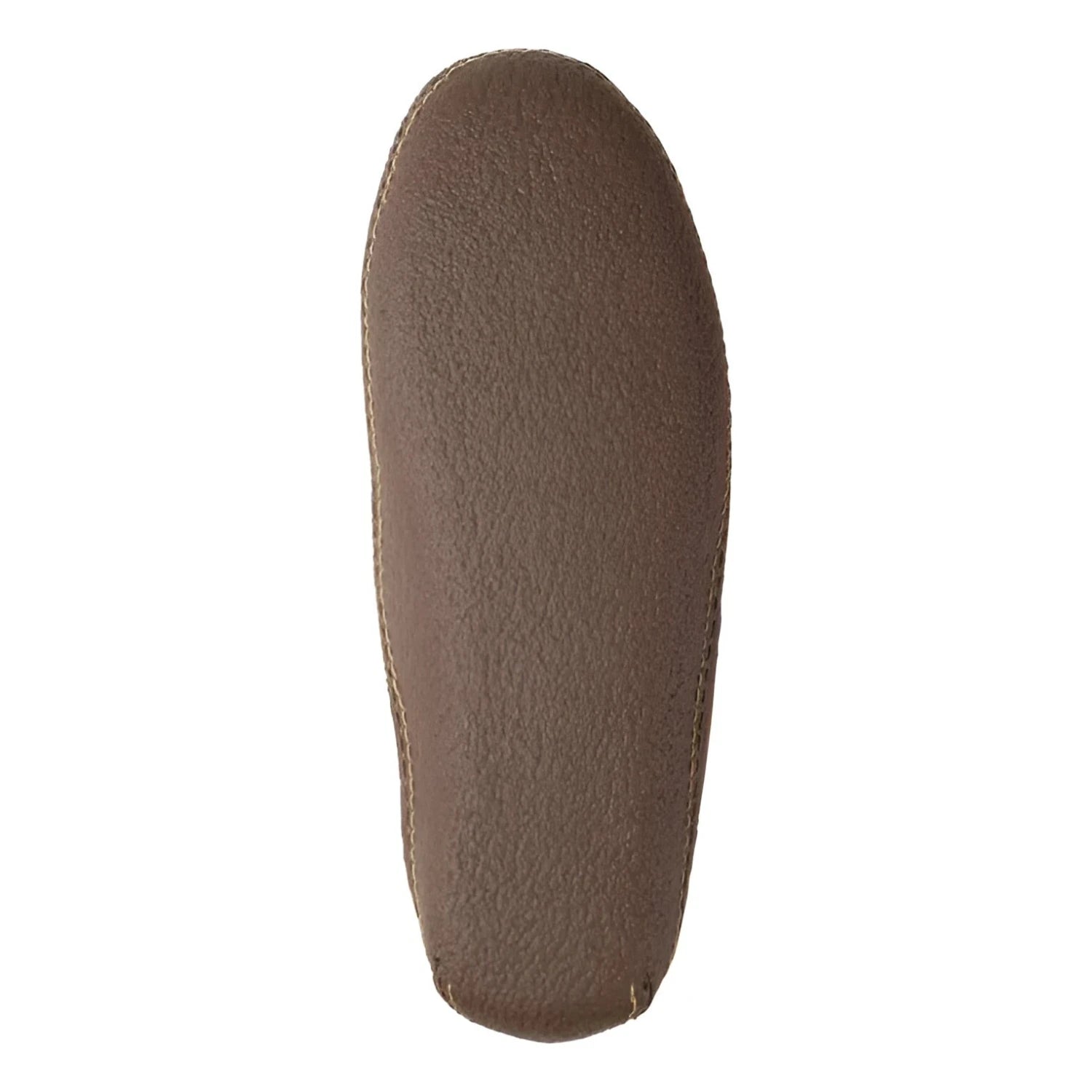 L.L. Bean Men's Handsewn Flannel-Lined Slippers in acorn, sole view