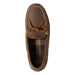 L.L. Bean Men's Handsewn Flannel-Lined Slippers in acorn, top view