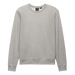 PrAna Men's Fleece Crew Sweatshirt in heather grey, flat front view
