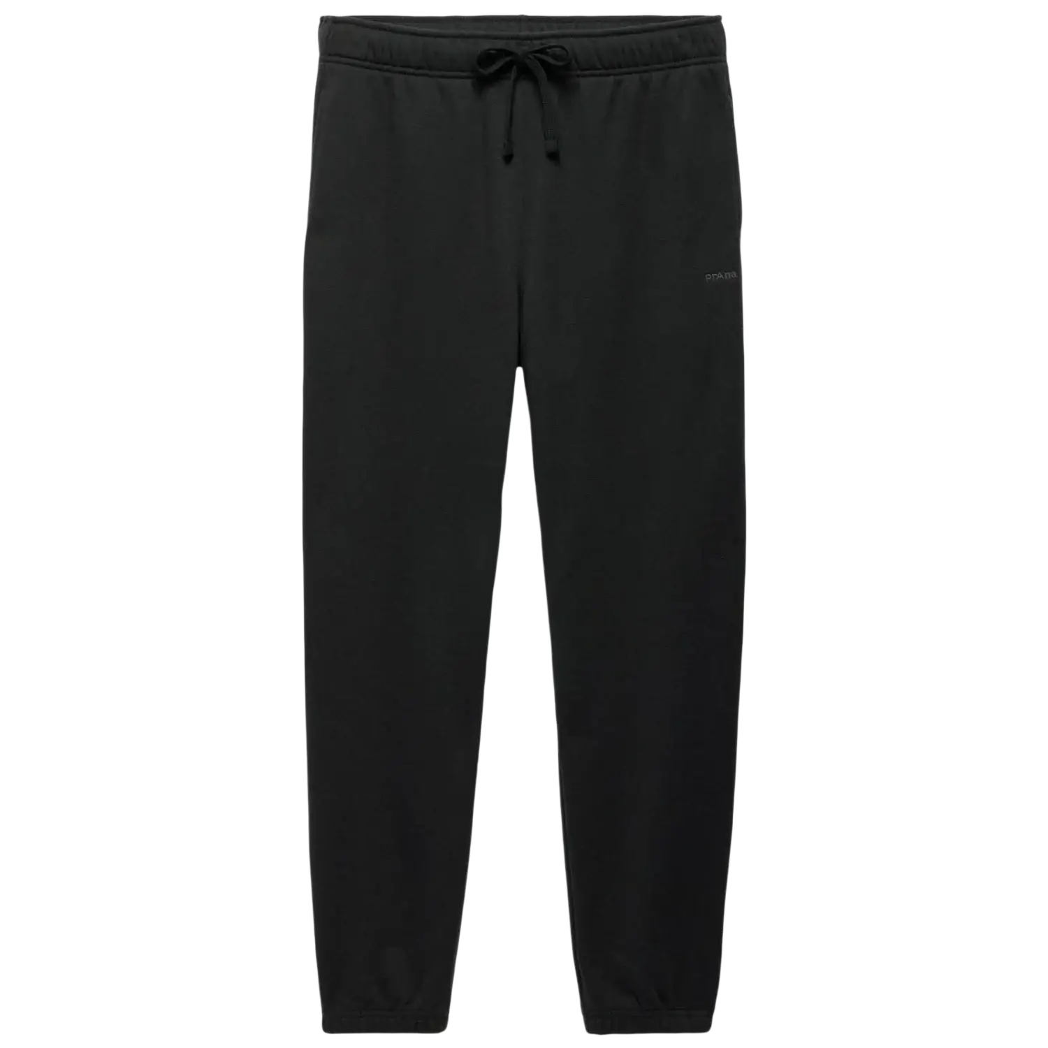 PrAna Women's prAna Fleece Sweatpant in black, flat front view