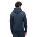 PrAna Men's Fleece Hoodie in stormy night, on model back view