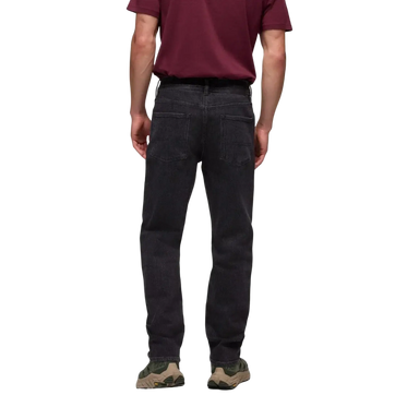 PrAna Men's Carlsbad 760 Standard Jean in black sand, on model back