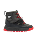 Sorel Kid's Whitney III Mid WP Winter Boot in jet black, side view