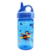 Nalgene Kid's Grip N Gulp 12oz Water Bottle in blue biplane, side view