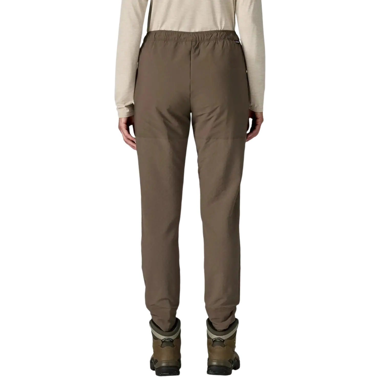 Patagonia Women's R2® CrossStrata Pants in marlow brown , model back view