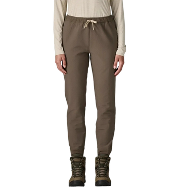 Patagonia Women's R2® CrossStrata Pants in marlow brown , model front view