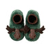 Toddler Animal Paws Slippers in maine moose, pair top view