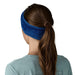 Patagonia Re-Tool Fleece Headband in clement blue, model back view