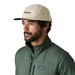 Patagonia Graphic Maclure Hat in oval logo & pumice, model front view