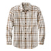 L.L. Bean M's Scotch Plaid Flannel Shirt, Traditional Fit in bean of freeport natural, flat front view