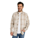 L.L. Bean M's Scotch Plaid Flannel Shirt, Traditional Fit in bean of freeport natural, on model front view