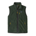 Patagonia Men's Retro Pile Fleece Vest in old growth green, front view