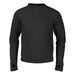 L.L. Bean Kid's Wicked Warm Midweight Long Underwear in black, front view