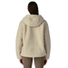 Patagonia Women's Lunar Dusk Fleece Hoody in natural, on model back view