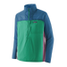 Patagonia Men's Houdini® Stash 1/2-Zip Pullover in aqua stone, front view