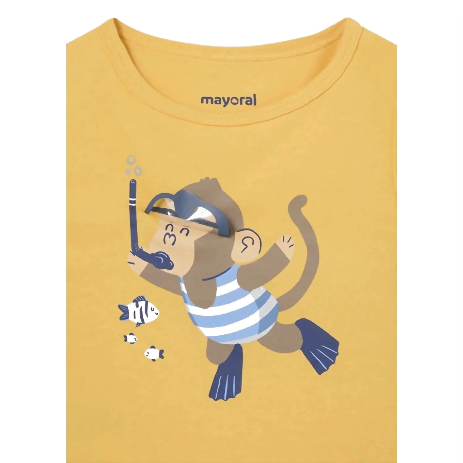 Mayoral Baby Tank Top, Banana, front view flat zoomed in 