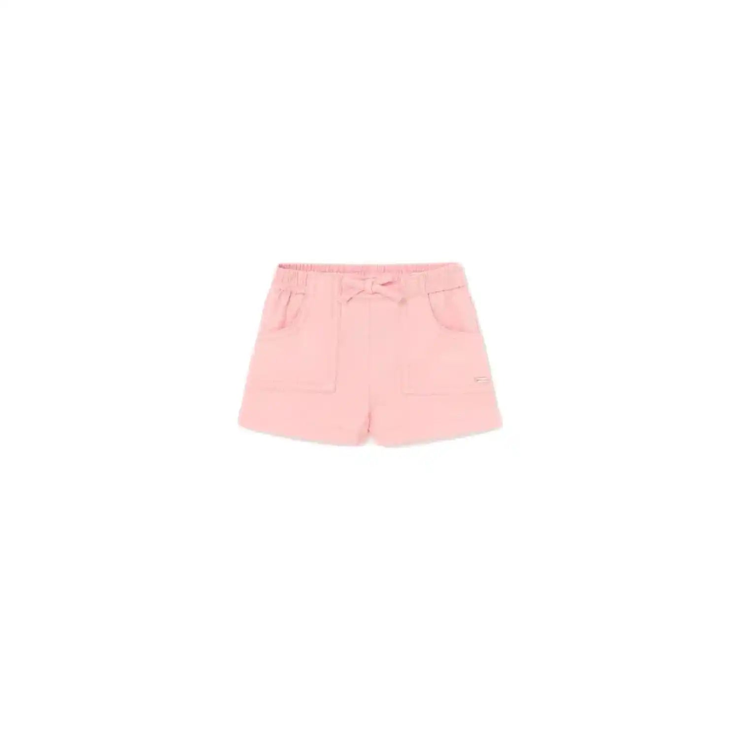 Mayoral Baby Twill Shorts, Cake, front view flat 