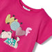 Mayoral K's Short Sleeve T-Shirt, Fuchsia, front view zoomed in 