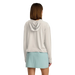 Free Fly Apparel Women's Elevate Lightweight Hoodie in heather birch, on model back view