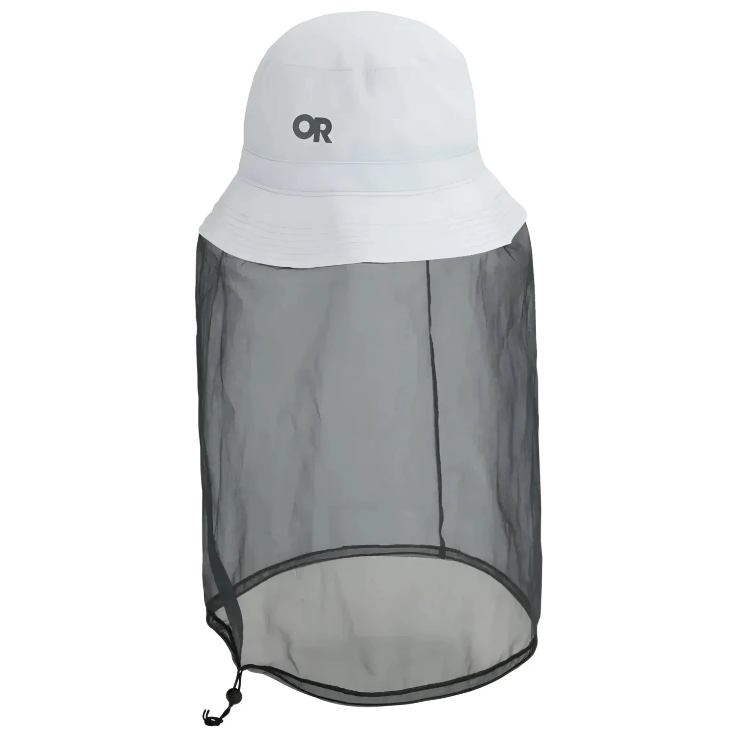Outdoor Research Bug Bucket Hat in titanium, front view
