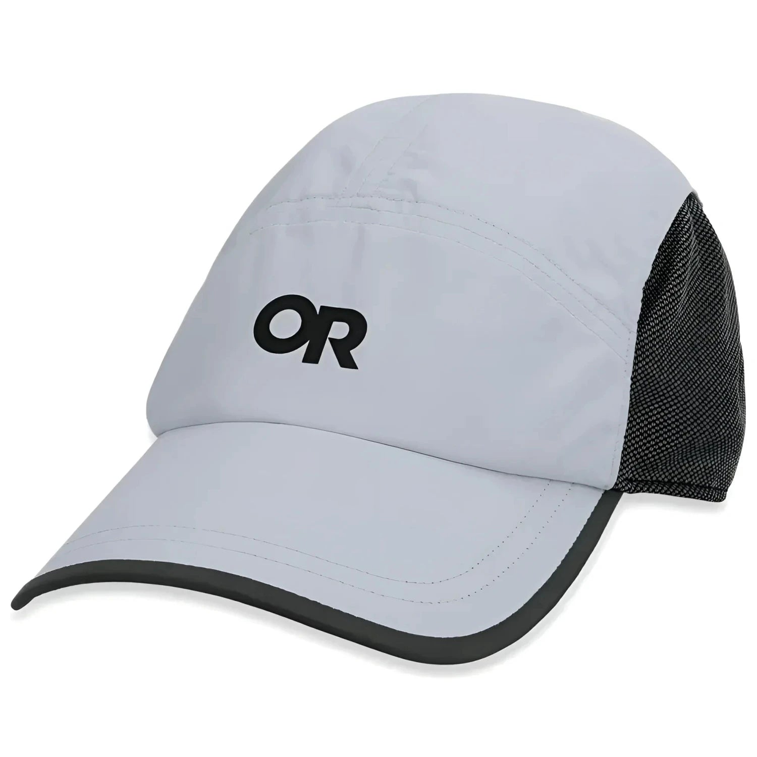 Outdoor Research Swift Cap in solid titanium reflective, front view