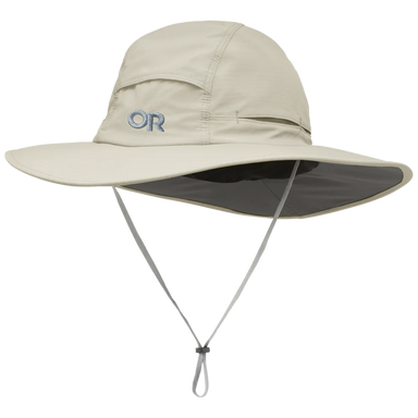 Outdoor Research Sunbriolet Sun Hat in sand, front view