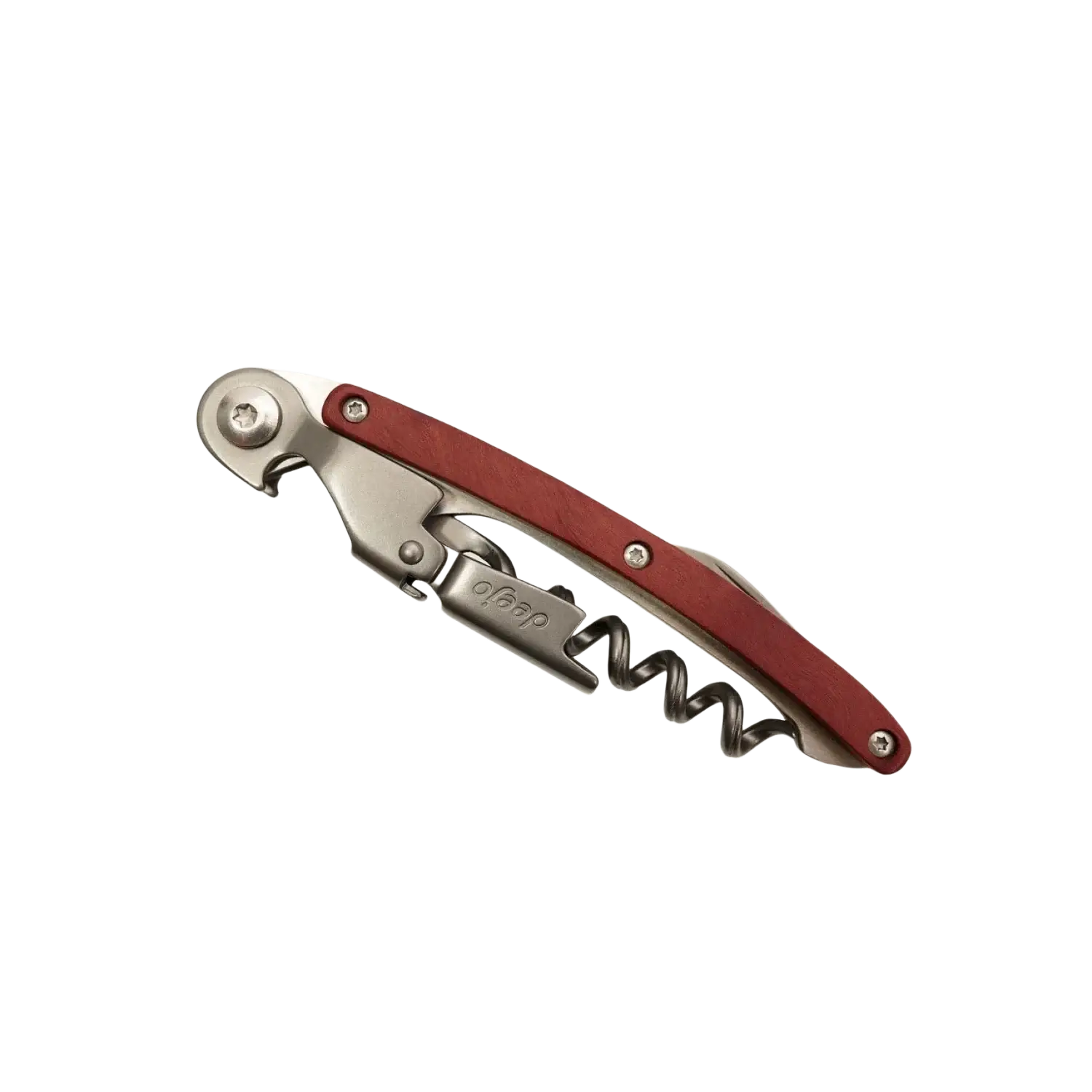 Deejo Waiter's Knife 75g in coralwood, side view