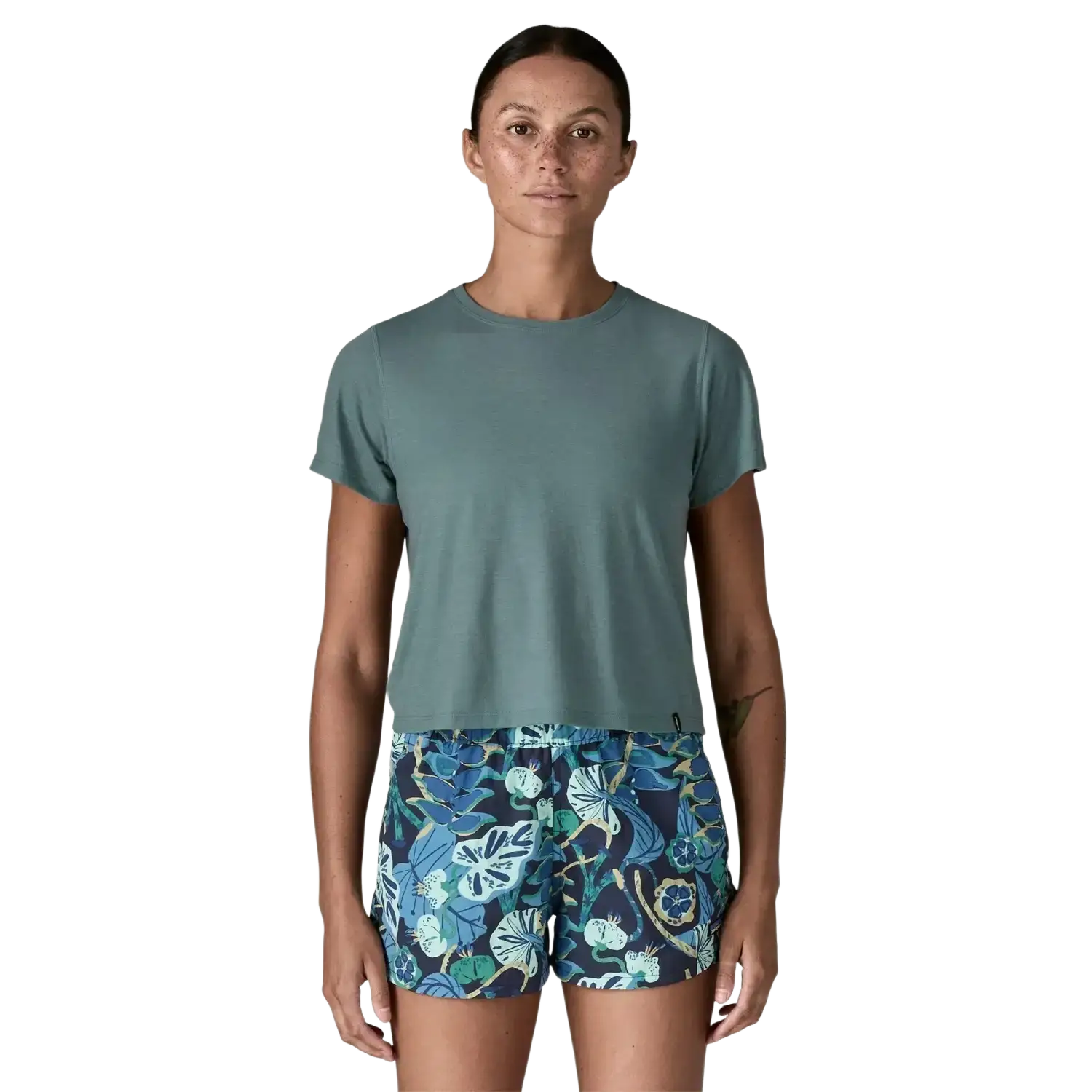 Patagonia Women's Capilene® Cool Trail Cropped Shirt, model front