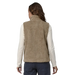 Patagonia Women's Los Gatos Fleece Vest in seabird grey, on model back view