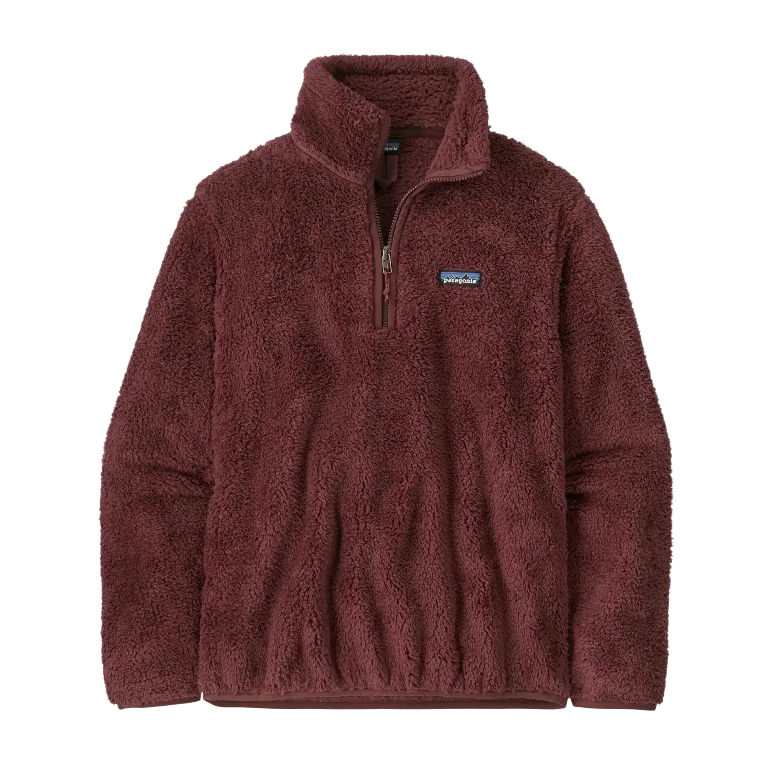 Patagonia Women's Los Gatos 1/4-Zip Fleece in dark ruby, front view
