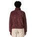 Patagonia Women's Los Gatos 1/4-Zip Fleece in dark ruby, on model back view