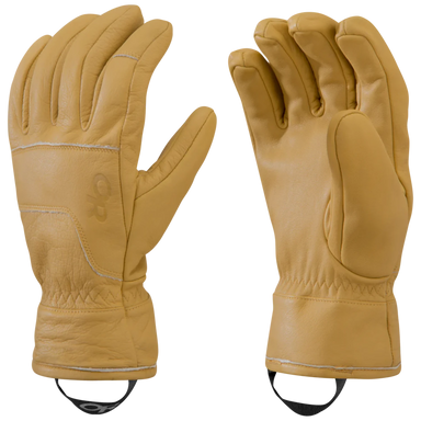 Outdoor Research Aksel Work Gloves in natural, pair view