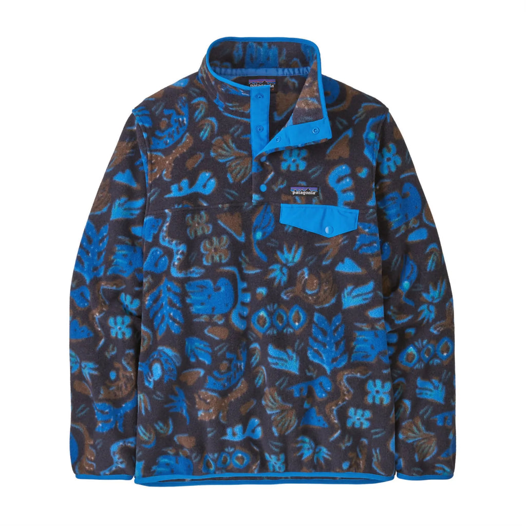 Patagonia Fleece hotsell Synchilla Snap-T Snowflakes Batik Big Hex Imperial Blue Small