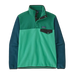 Patagonia Men's Lightweight Synchilla® Snap-T® Fleece Pullover in aqua stone, front view