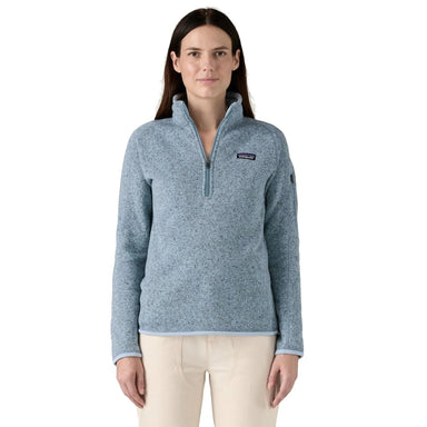 Patagonia Women's Better Sweater® 1/4-Zip Fleece fleck blue, on model front